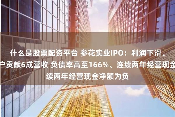 什么是股票配资平台 参花实业IPO：利润下滑、前五大客户贡献6成营收 负债率高至166%、连续两年经营现金净额为负