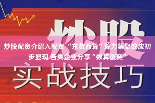 炒股配资介绍入配资 “东数西算”算力集聚效应初步显现 各类企业分享“数算蛋糕”